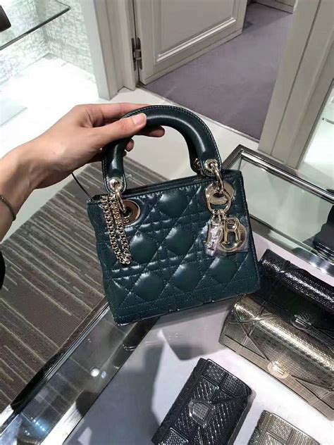 dior handbag green|lady dior pouch bag.